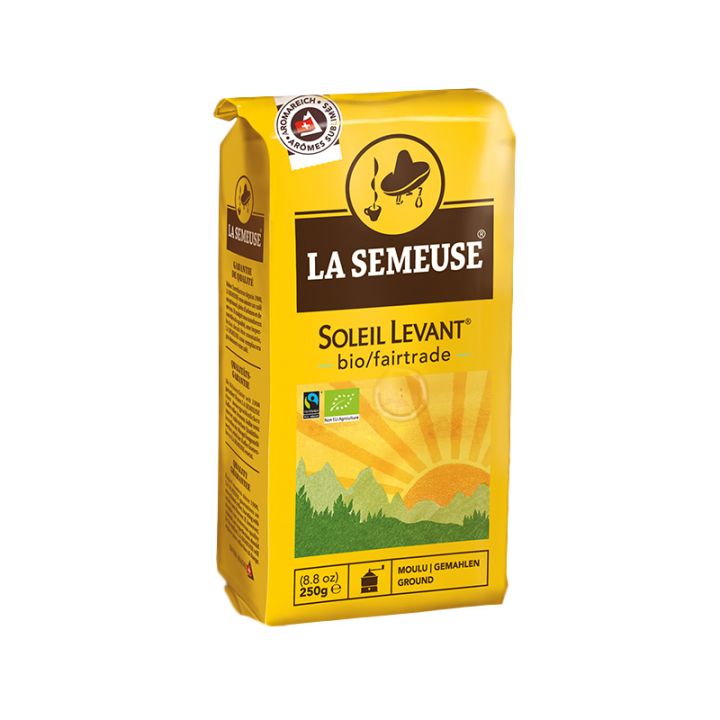 “Soleil Levant,” EU Organic, Fairtrade, Ground Coffee, 100% Arabica, 250g / 8.8oz